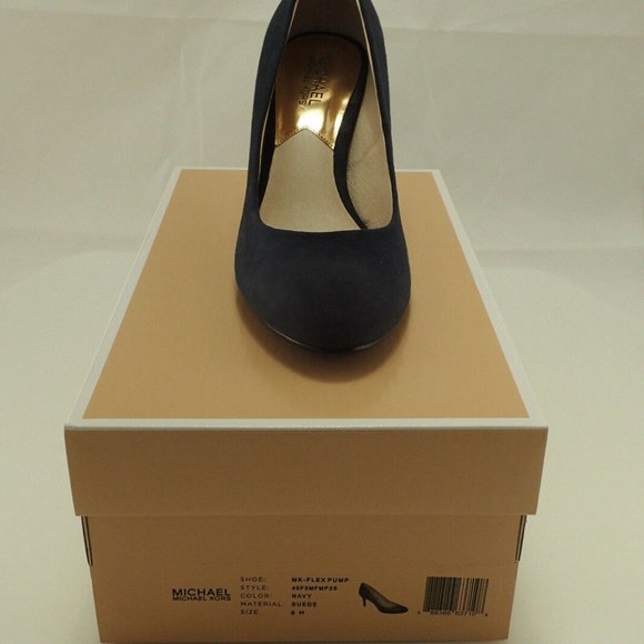 NIB MICHAEL KORS 40F3MFMP2S MK FLEX NAVY PUMP 9.5 - Picture 6 of 8